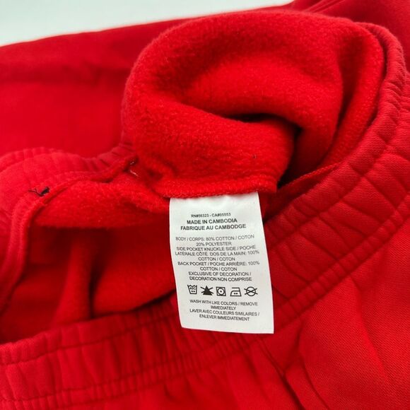 Nike Sportswear Club Fleece Mens Track Pants Red Size Medium - Picture 7 of 10